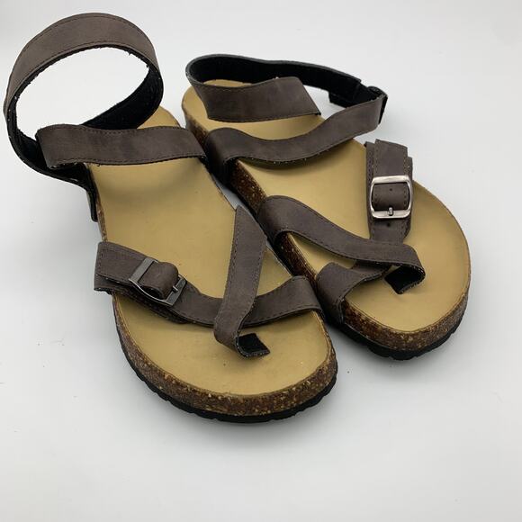 Faux Leather Sandal Women Size 40 Summer Shoes - Picture 1 of 6